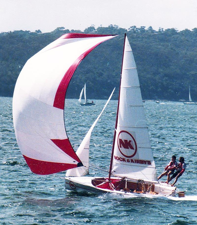 Nock and Kirbys, spinnaker run in the 1970s - photo © Frank Quealey