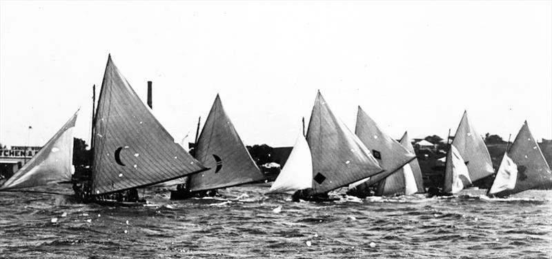 1929-30 Australian Championship on the Brisbane River photo copyright Archive taken at Australian 18 Footers League and featuring the 18ft Skiff class