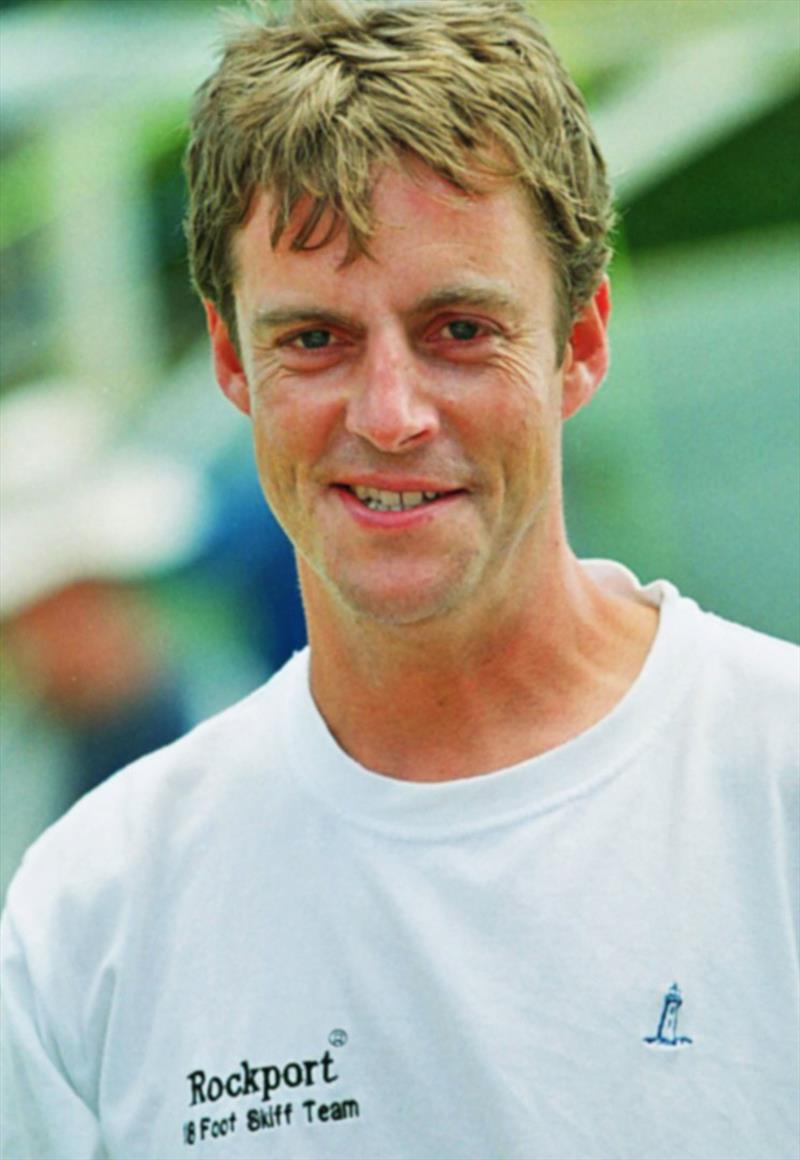 Tim Robinson (UK) in 1999 photo copyright Frank Quealey taken at Australian 18 Footers League and featuring the 18ft Skiff class