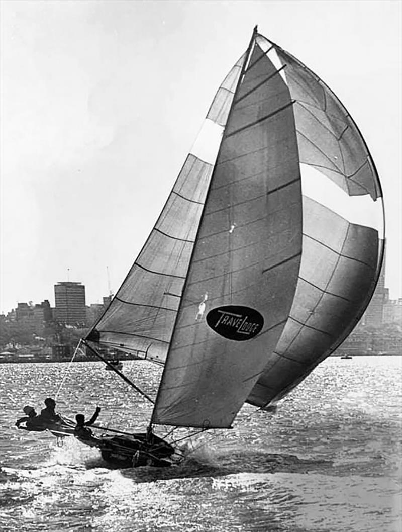 Travelodge sponsor had many world champions and a long association with the League 18s photo copyright John Stanley Collection taken at Australian 18 Footers League and featuring the 18ft Skiff class