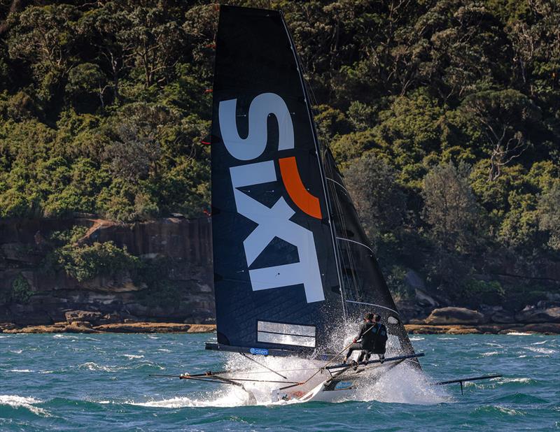 Wild action in the 2024 Spring Championship photo copyright SailMedia taken at Australian 18 Footers League and featuring the 18ft Skiff class