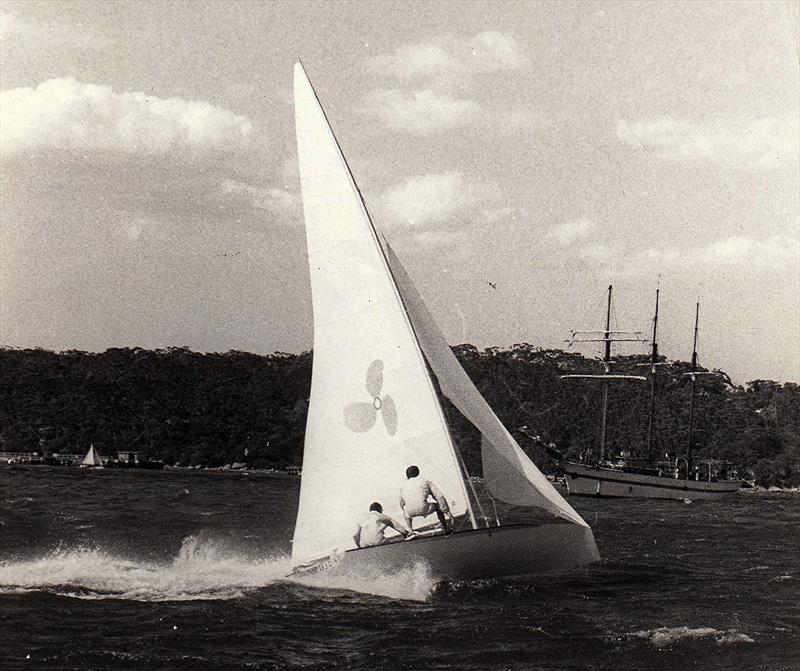 Porter Marine, moments before the capsize which broke f'ard hand John Levee's leg photo copyright Archive taken at Australian 18 Footers League and featuring the 18ft Skiff class