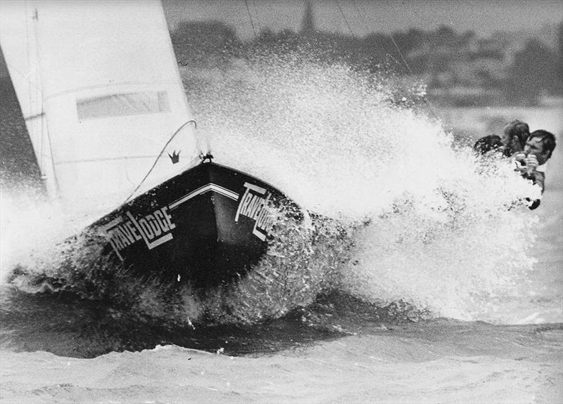 Travelodge at the 1977 worlds in Auckland NZ photo copyright Archive taken at Australian 18 Footers League and featuring the 18ft Skiff class