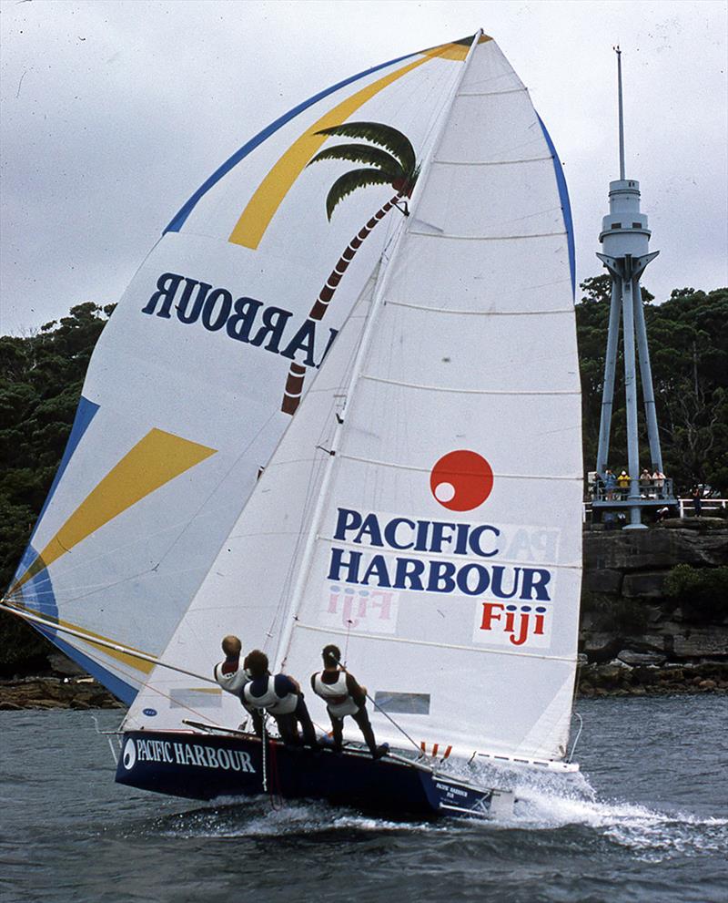 Pacific Harbour Fiji, runner up at the 1980 worlds photo copyright Bob Ross taken at Australian 18 Footers League and featuring the 18ft Skiff class