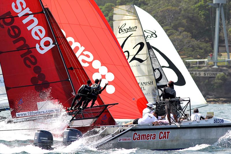 Coverage in 2014 photo copyright Frank Quealey taken at Australian 18 Footers League and featuring the 18ft Skiff class
