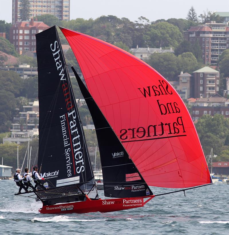 Tim was in the bow of Shaw and Partners when runner-up in 2019-20 Australian Championship  photo copyright Frank Quealey taken at Australian 18 Footers League and featuring the 18ft Skiff class