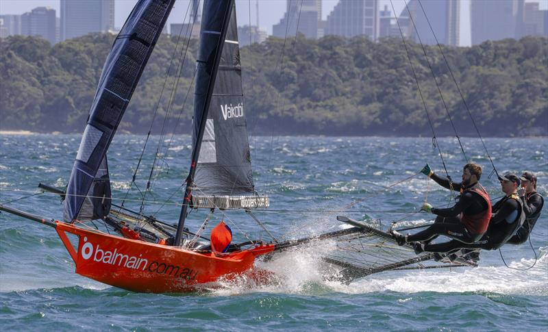 Balmain's crew in Race 2 photo copyright SailMedia taken at Australian 18 Footers League and featuring the 18ft Skiff class
