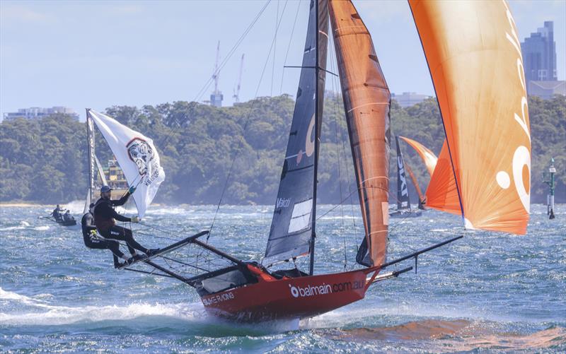 Balmain's team drove their skiff hard on the spinnaker runs - 2025 SIXT Spring Championship - photo © SailMedia