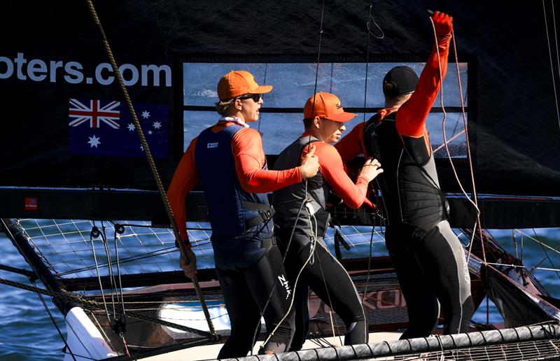 Sixt crew relax after taking the Spring Championship title - SIXT Spring Championship Race 6 - photo © SailMedia