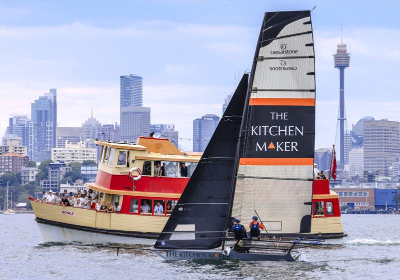 18ft Skiff NSW Championship Day 4 - Full spectator ferry - photo © SailMedia