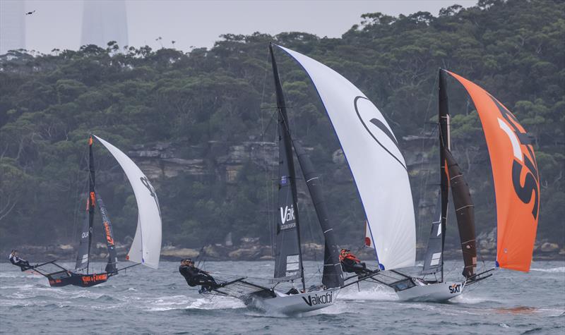 The race for third place on the first lap - 18ft Skiff Season Point Score race 17 - photo © SailMedia