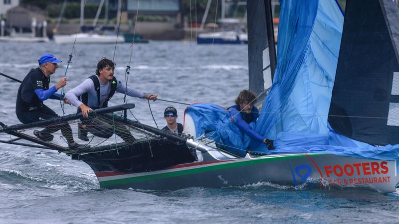 the 18 footers bar and restaurant was in third place - Queen of the Waves & 18ft Skiff Club Championship Race 13 photo copyright SailMedia taken at Australian 18 Footers League and featuring the 18ft Skiff class