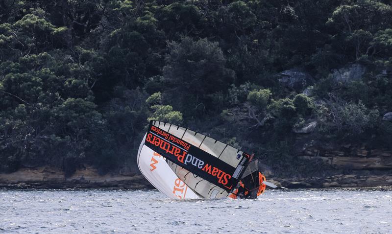 The end of the chase for Shaw and Partners - 18ft Skiff Club Championship Race 14 and Season Point Score Race 20 - photo © SailMedia