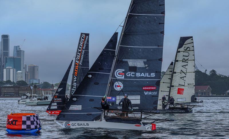 JJ Giltinan 18ft Skiff World Championship 2026 Race 2 - Finish for second place - photo © SailMedia