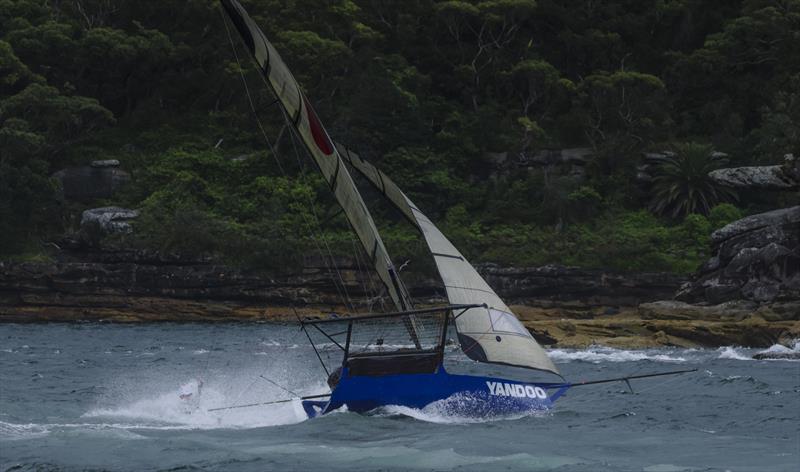 JJ Giltinan 18ft Skiff World Championship 2026 Race 2 - Even the eventual winner had a moment at Obelisk - photo © SailMedia