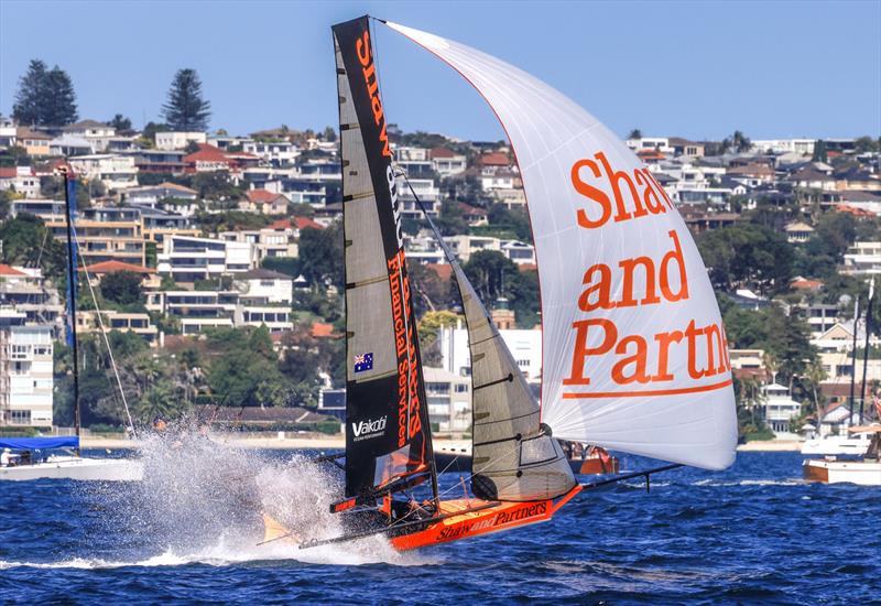 JJ Giltinan 18ft Skiff World Championship 2026 Race 4 & 5 - First race winner shows her top speed - photo © SailMedia