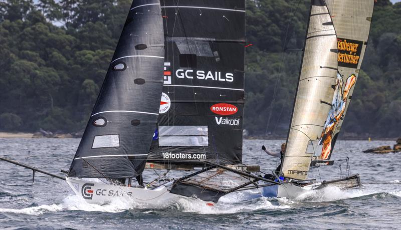 JJ Giltinan 18ft Skiff World Championship 2026 Race 6 & 7 - GC Sails leads Black Knight - photo © SailMedia