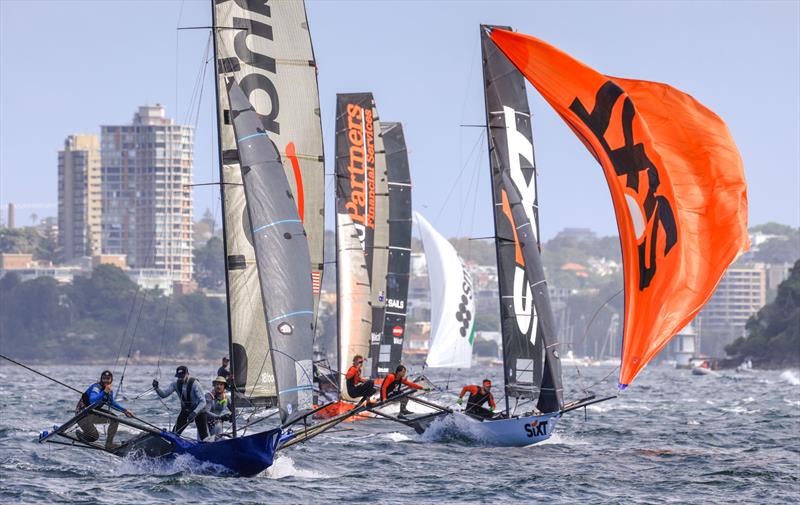 JJ Giltinan 18ft Skiff World Championship 2026 Race 6 & 7 - Spinnaker charge - photo © SailMedia