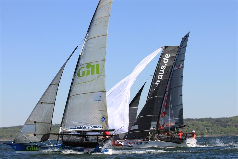 Christian Fries 18ft Skiff Grand Prix at Lake Ammersee, Germany photo copyright Diessner-Segel-Club / Jagoo Pravesh taken at Diessner-Segel-Club and featuring the 18ft Skiff class