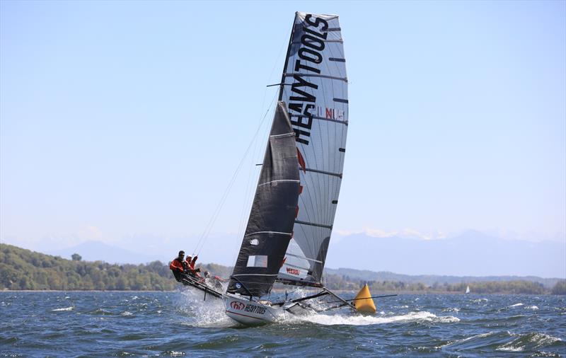 Christian Fries 18ft Skiff Grand Prix at Lake Ammersee, Germany photo copyright Diessner-Segel-Club / Jagoo Pravesh taken at Diessner-Segel-Club and featuring the 18ft Skiff class