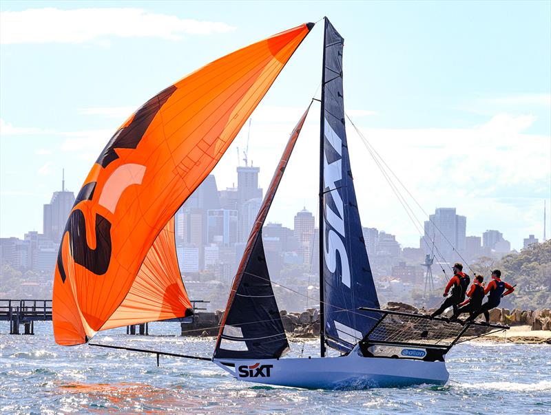 SIXT, the season point score winner in 2025-26 photo copyright SailMedia taken at Australian 18 Footers League and featuring the 18ft Skiff class
