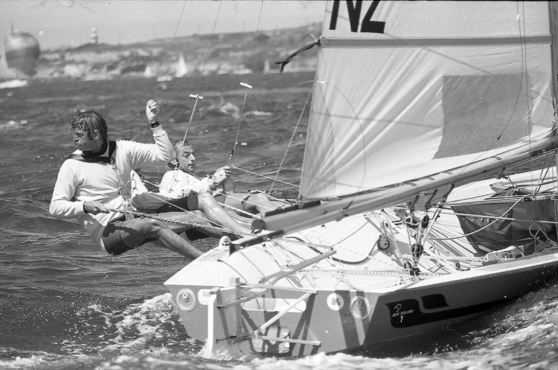 Travelodge NZ at the 1979 worlds photo copyright Bob Ross taken at Australian 18 Footers League and featuring the 18ft Skiff class