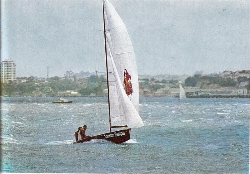 Captain Morgan (Wayne `Rowdy` Innes, Gary Horne and Gil Littler) was third - 1974 18ft Skiff Worlds in Auckland photo copyright Jenny Farrell taken at Auckland Sailing Club and featuring the 18ft Skiff class