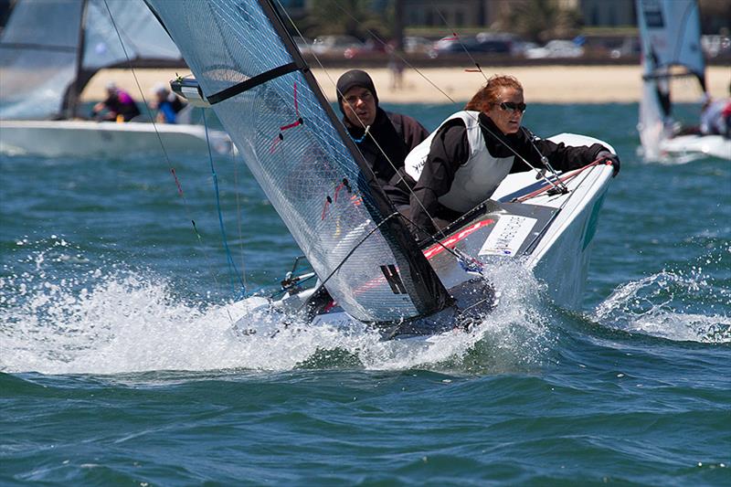 Skud 18 Gold for Daniel Fitzgibbon and Leisl Tesch at the Para World Sailing Championships photo copyright Teri Dodds taken at Royal Yacht Club of Victoria and featuring the SKUD 18 class