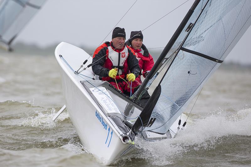 Polish SKUD 18 on day 2 of the Para World Sailing Championships in Medemblik photo copyright Sander van der Borch taken at Regatta Center Medemblik and featuring the SKUD 18 class