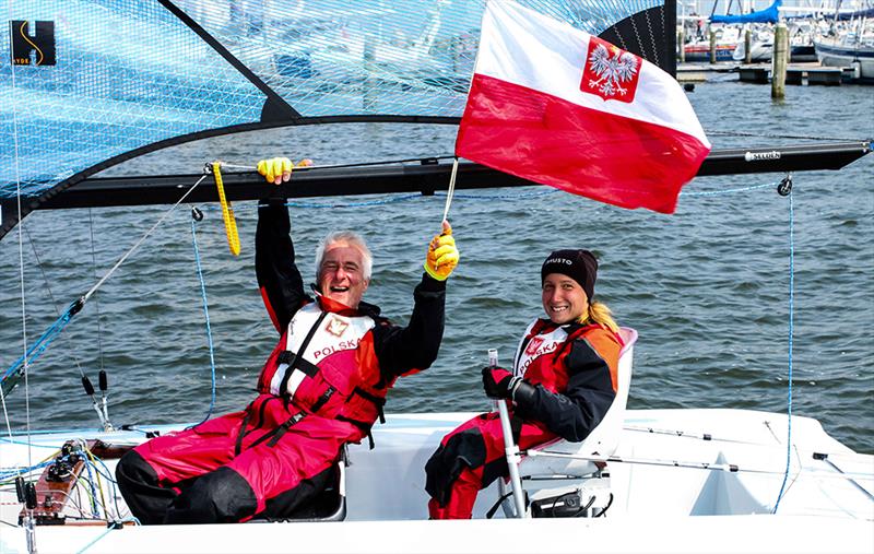 The Polish Skud 18 team win at the Para World Sailing Championships in Medemblik photo copyright Richard Aspland / World Sailing taken at Regatta Center Medemblik and featuring the SKUD 18 class