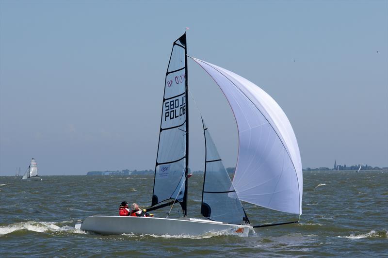 2016 Hansa Worlds day 1 photo copyright Richard Verkooijen taken at Regatta Center Medemblik and featuring the SKUD 18 class