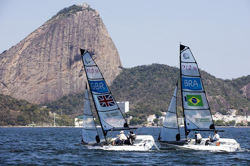 Rickham & Birrell on day 2 of the Rio 2016 Paralympic Sailing Competition - photo © Richard Langdon / British Sailing Team