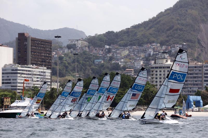 SKUD 18 fleet at the Rio 2016 Paralympic Sailing Competition - photo © Richard Langdon / Ocean Images