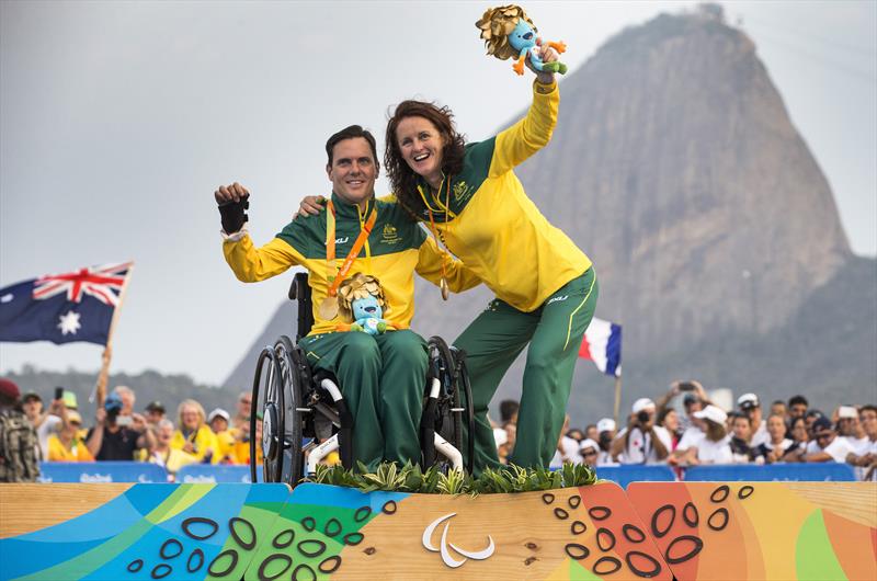 SKUD 18 gold for Daniel Fitzgibbon and Liesl Tesch (AUS) at the Rio 2016 Paralympic Sailing Competition - photo © Richard Langdon / Ocean Images