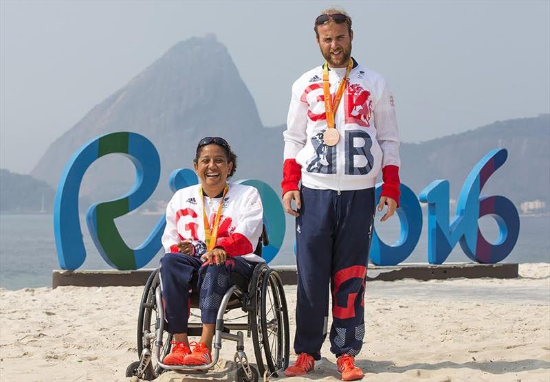 Alexandra Rickham and Niki Birrell win bronze medals at the Rio 2016 Paralympic Games - photo © Richard Langdon / British Sailing Team