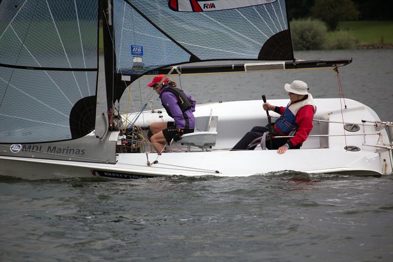 SKUD close hauled during the 2019 Hansa UK Nationals at Rutland photo copyright John Deane taken at Rutland Sailing Club and featuring the SKUD 18 class