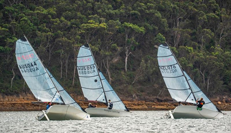 From left - Linda Buchan and Arthur Spithill, Brent Geritz and Angus Wheatley, Paul Wager and Annika Pennifold - Hansa and Para World Championships day 3 - photo © Alex Dare / Hansa Worlds