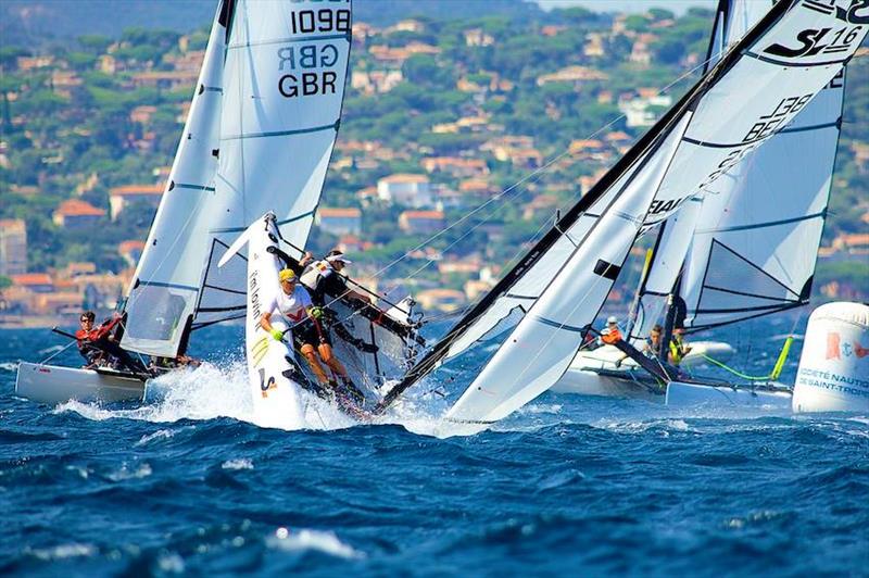 SL16 Worlds in Saint-Tropez photo copyright Iain Philpott taken at Société Nautique de Saint-Tropez and featuring the SL16 class