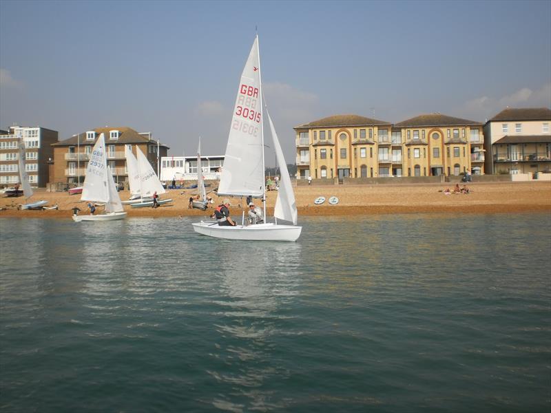 Brian Gregory crewed by Hythe sailor Tony Wyatt photo copyright Andy Gibson taken at Hythe and Saltwood Sailing Club and featuring the Snipe class