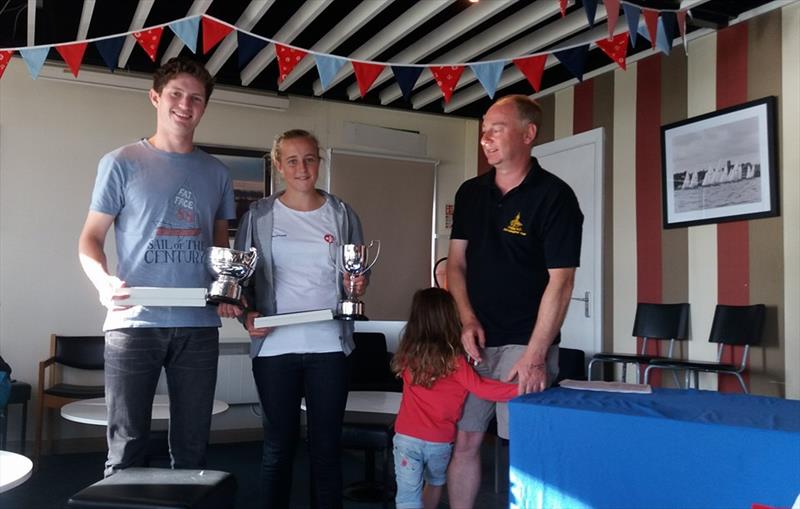 Nick Devereux & Sarah Jarman win the Snipe Open at Budworth photo copyright Hugh Devereux taken at Budworth Sailing Club and featuring the Snipe class