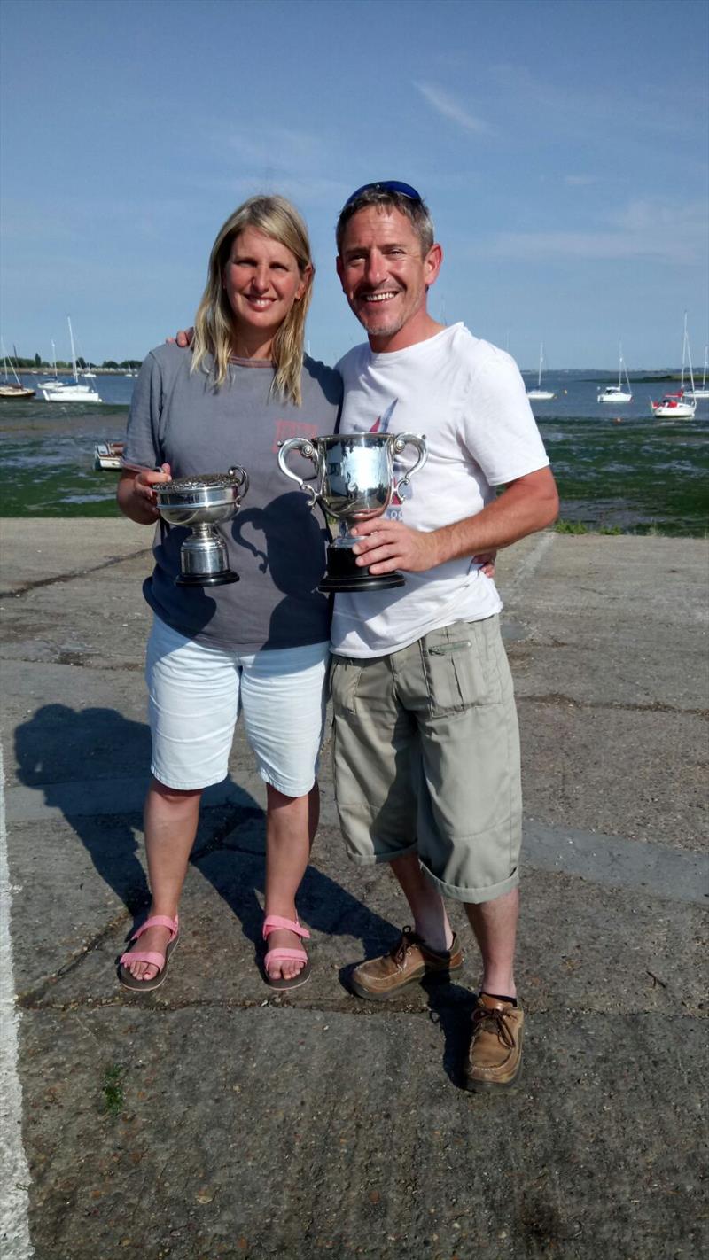 Guy and Alison Welch win the Snipe South Eastern Championship 2017 photo copyright Iain Marshall taken at Blackwater Sailing Club and featuring the Snipe class