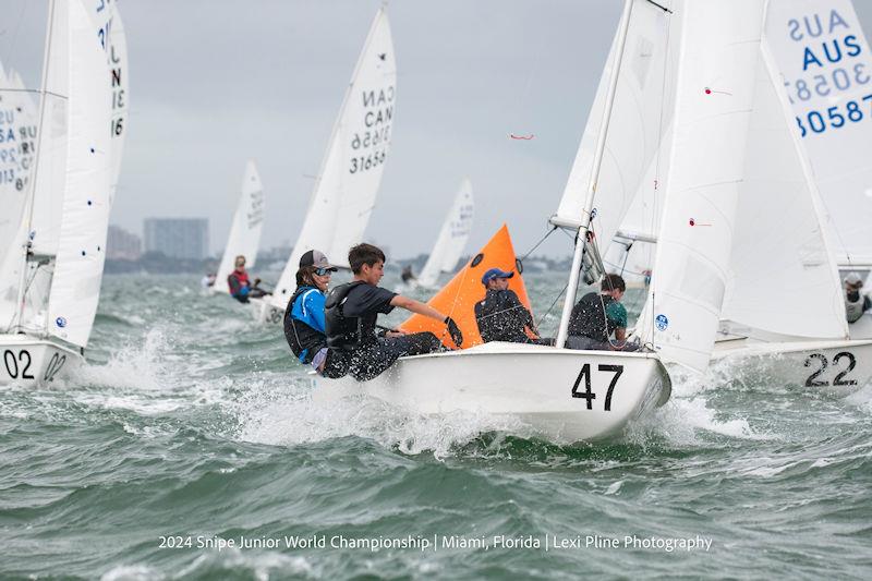 2024 Snipe Junior World Championship in Miami, Florida photo copyright Lexi Pline Photography taken at Coconut Grove Sailing Club and featuring the Snipe class