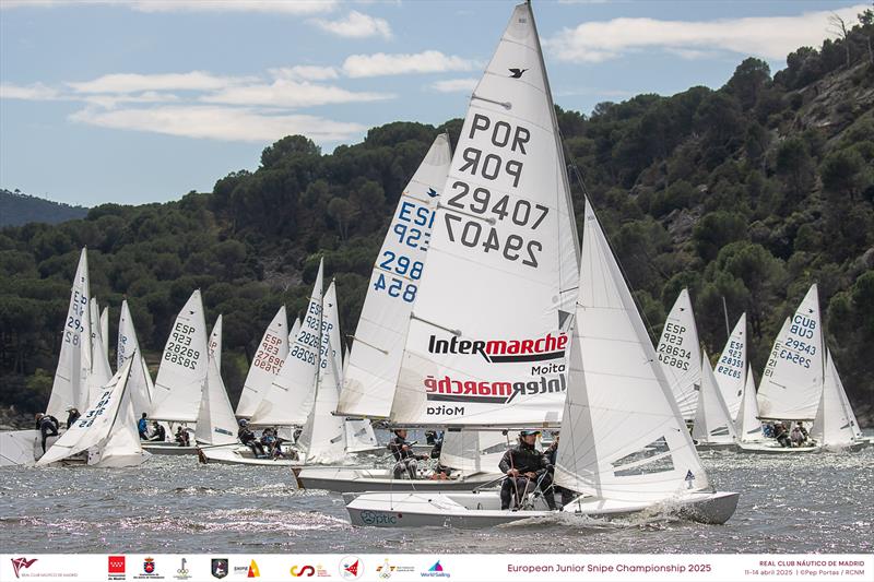 2025 European Youth Snipe Championship day 3 photo copyright Pep Portas / RCNM taken at Real Club Náutico de Madrid and featuring the Snipe class
