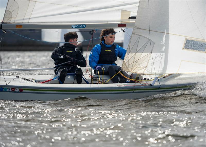 Adam and Zach Aziz during the Snipe Junior, Women's and Under 30 Nationals 2026 at Bough Beech photo copyright Amy Barrett taken at Bough Beech Sailing Club and featuring the Snipe class