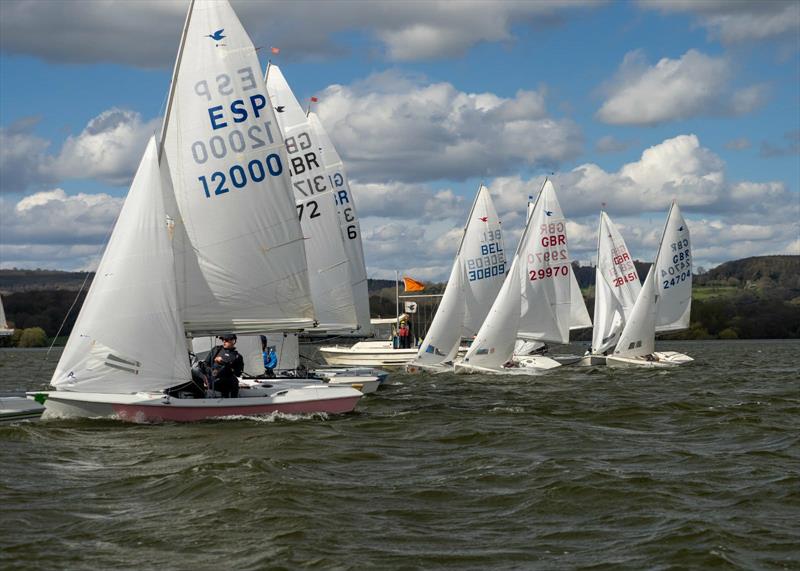 Race start during the Snipe Junior, Women's and Under 30 Nationals 2026 at Bough Beech photo copyright Amy Barrett taken at Bough Beech Sailing Club and featuring the Snipe class