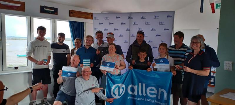 Prize winners in the Snipe South East Championship at Blackwater - photo © Zoe Nelson