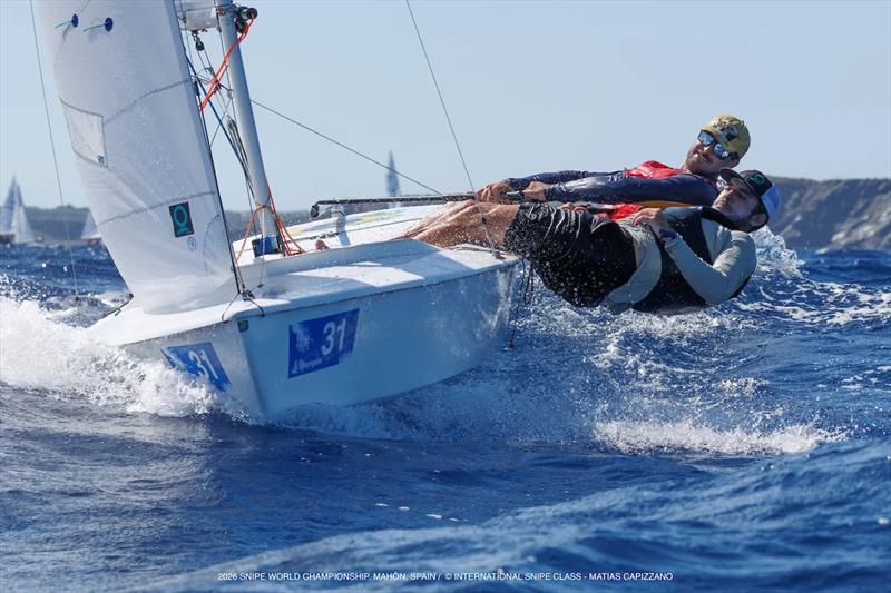 Snipe Worlds at Mahon, Spain Day 4 photo copyright International Snipe Class / Matias Capizzano taken at Club Maritimo de Mahon and featuring the Snipe class