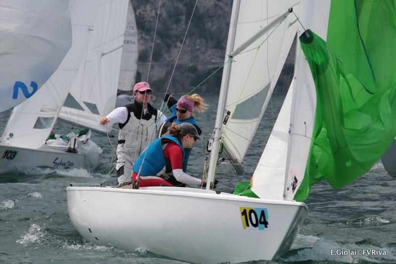 Soling European Championship 2017 photo copyright Elena Giolai / Fraglia Vela Riva taken at Fraglia Vela Riva and featuring the Soling class