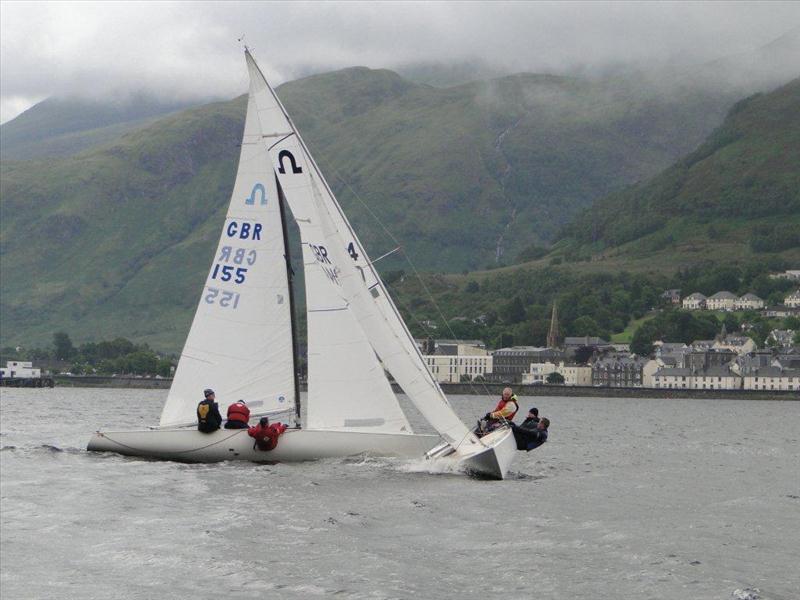 British Soling Championships at Fort William photo copyright Iain Loudon taken at Lochaber Yacht Club and featuring the Soling class