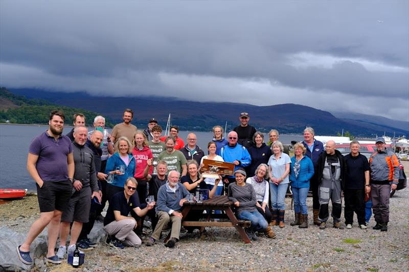 All competitors, race officers and safety boat crews during the Soling Nationals at Lochaber - photo © James Douglas